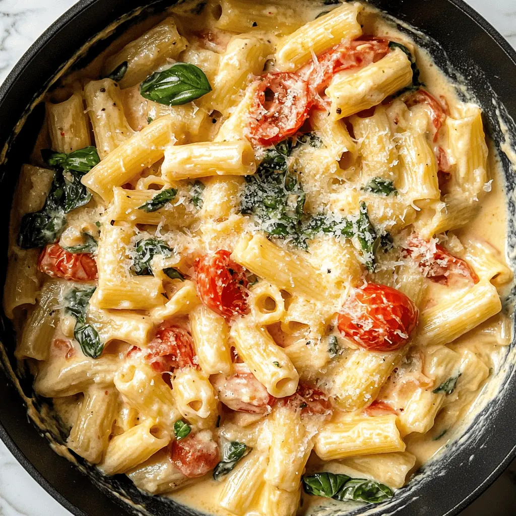 Creamy Basil Tomato Pasta