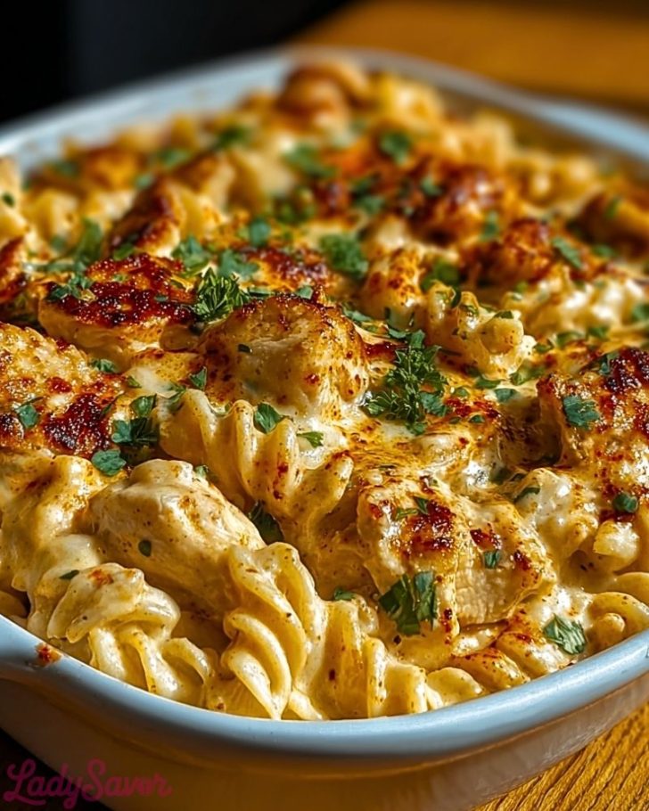 Creamy Cajun Chicken Pasta Bake