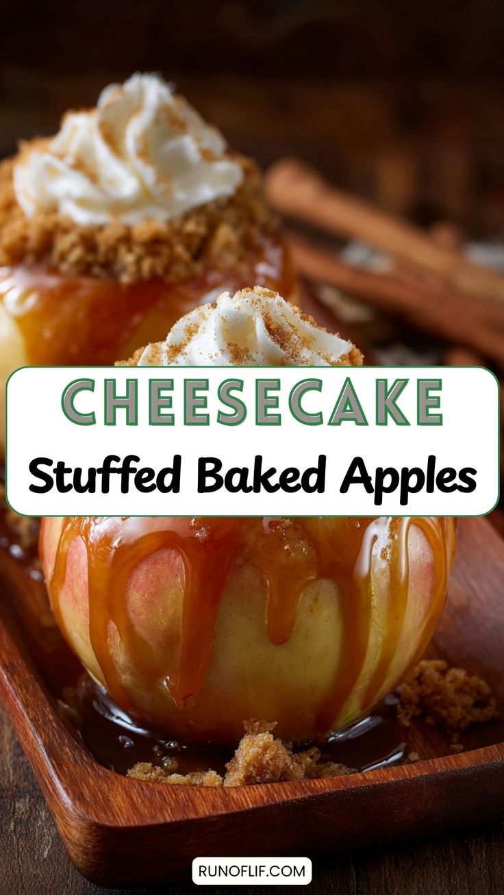 Cheesecake-Stuffed Baked Apples