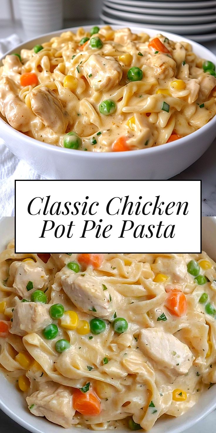 Creamy Chicken Pot Pie Pasta