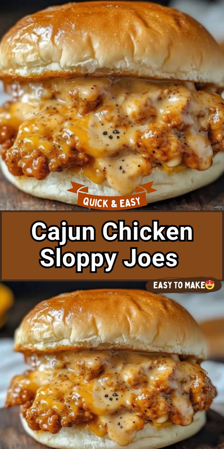 Cajun Chicken Sloppy Joes