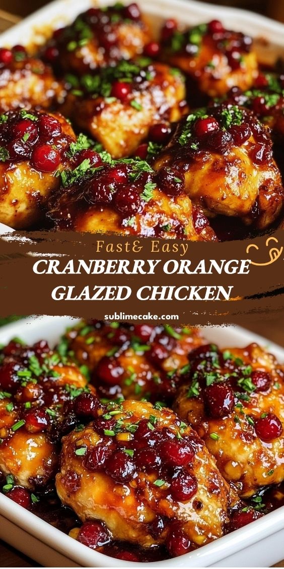 Cranberry Orange Glazed Chicken