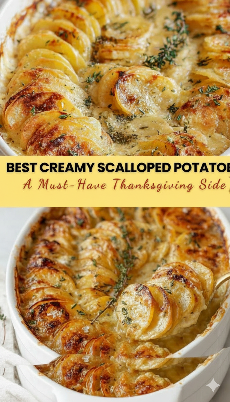 Easy Creamy Scalloped Potatoes